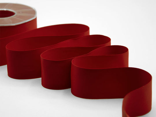 doppio raso opaco 40 mm rosso