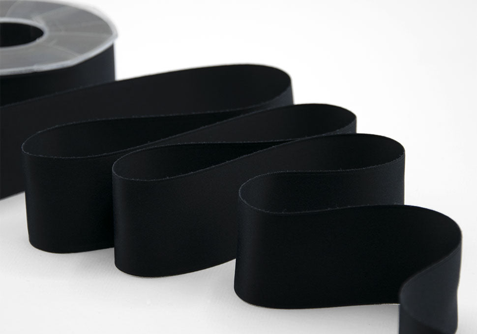 doppio raso opaco 40 mm nero