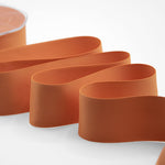 doppio raso opaco 40 mm arancio pesca