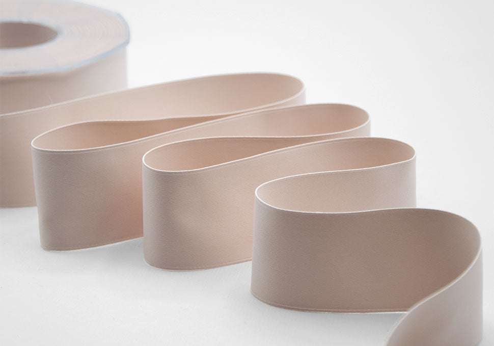 doppio raso opaco 40 mm rosa cipria