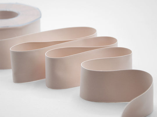 doppio raso opaco 40 mm rosa cipria