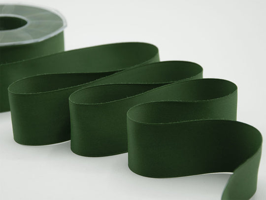 doppio raso opaco 40 mm verde inglese