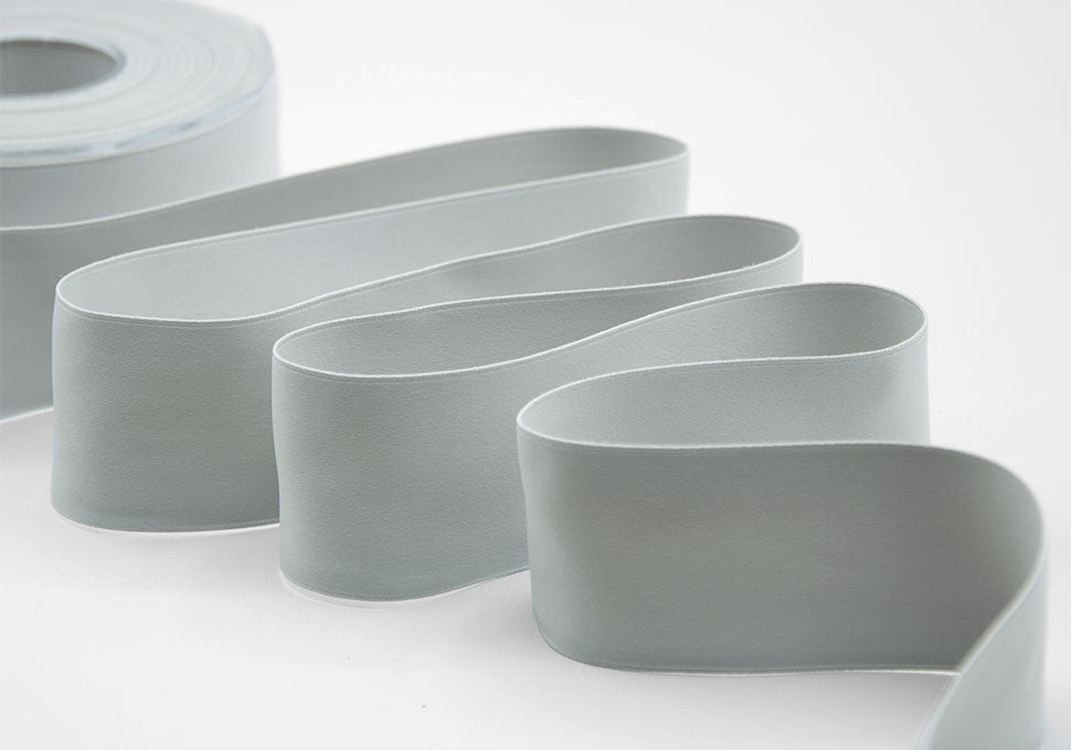doppio raso opaco 40 mm grigio perla