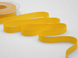 Eco-taffeta 15mm 100% recycled yellow sun