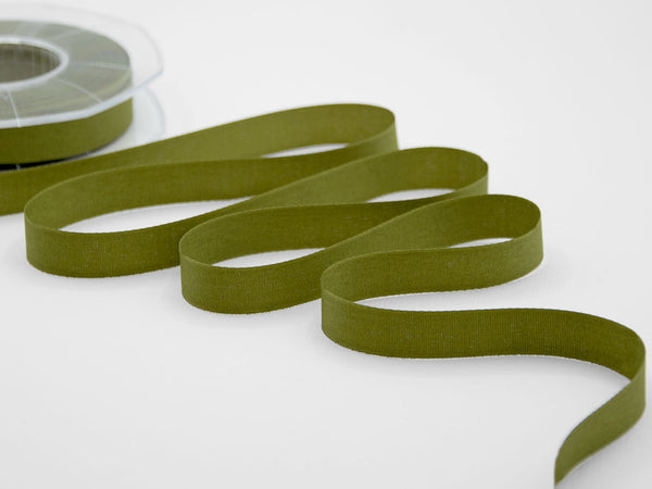 Eco-taffeta 15mm 100% recycled green moss