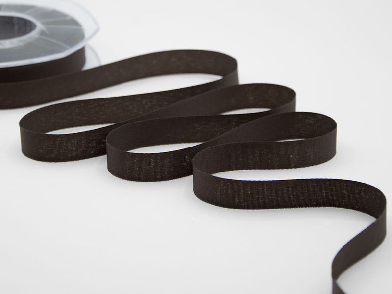 Eco-taffeta 15mm 100% recycled cocoa