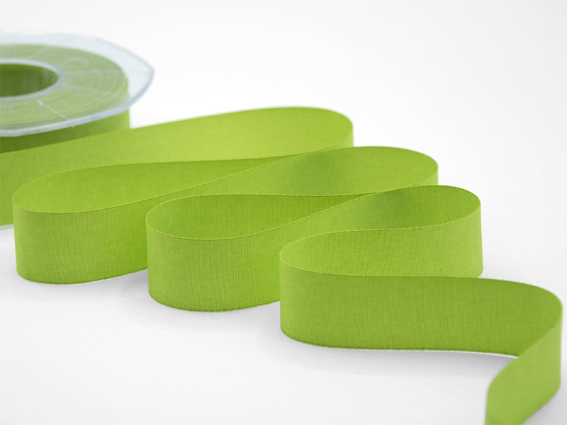 Eco-taffeta 25mm 100% recycled green pistachio