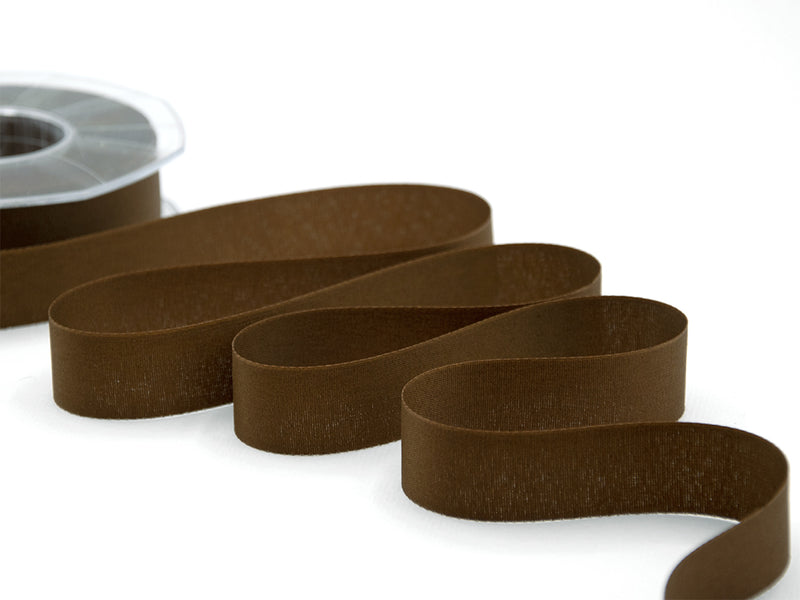Eco-taffeta 25mm 100% recycled brown