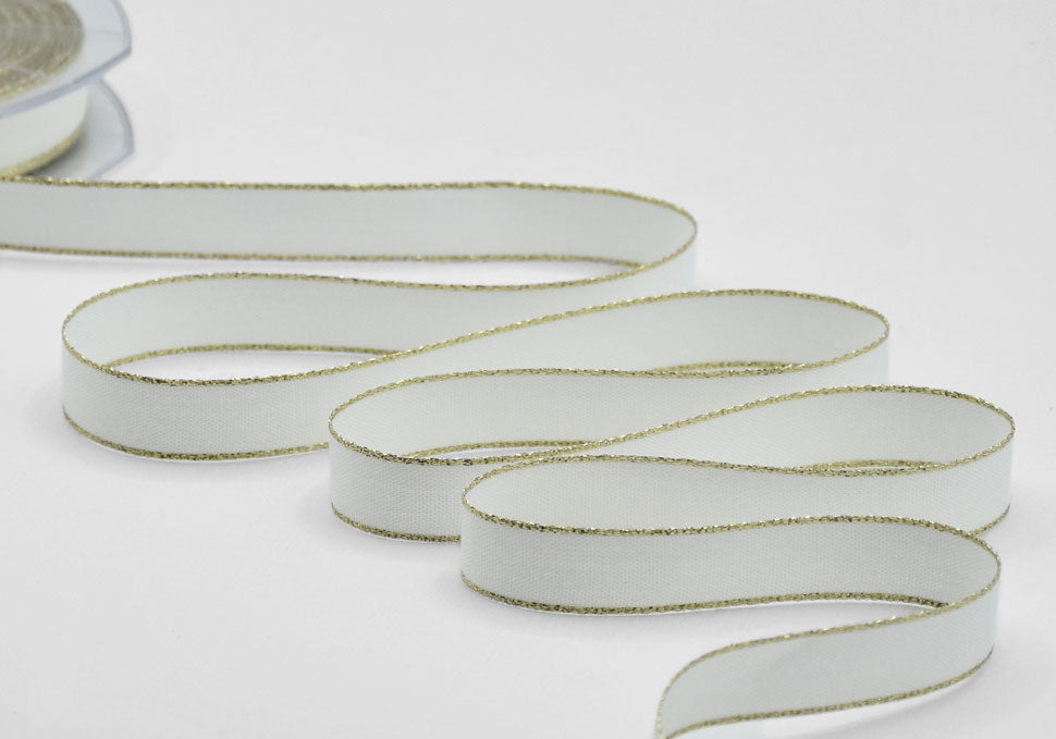 policotone bordi oro 15 mm bianco naturale