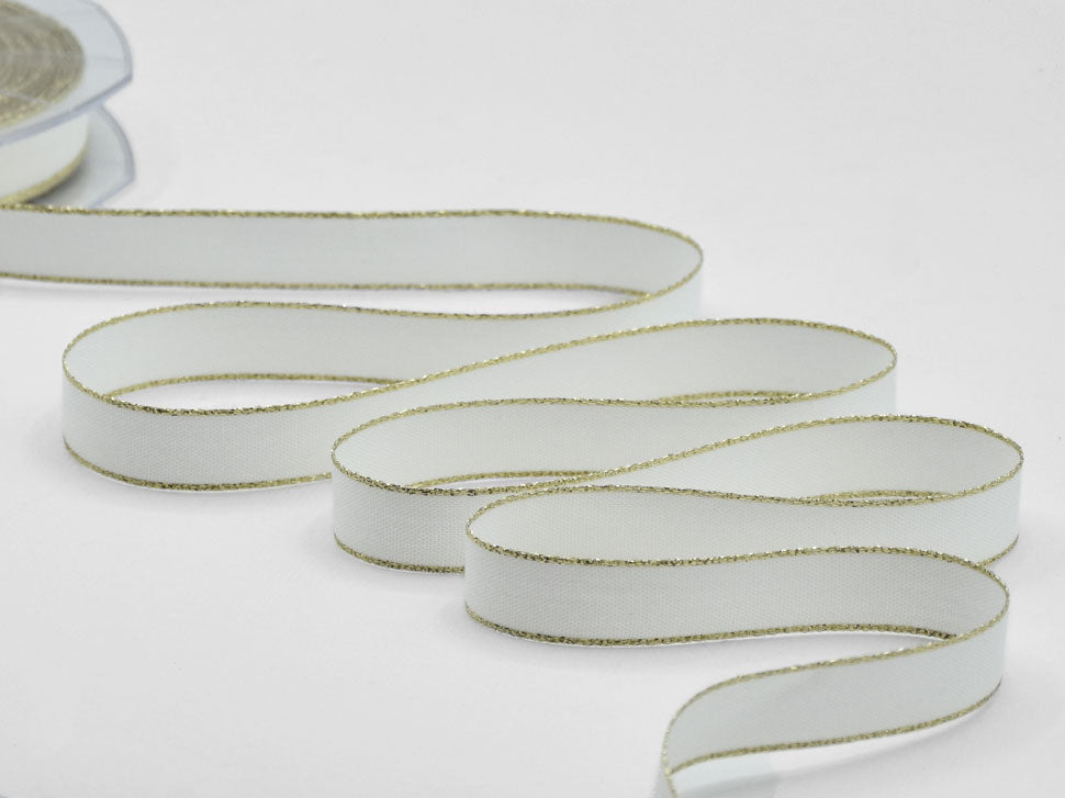 policotone bordi oro 15 mm bianco naturale