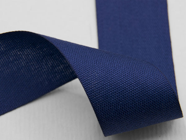 Poly coton 15 mm bleu foncé