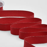 policotone bordi oro 25 mm rosso