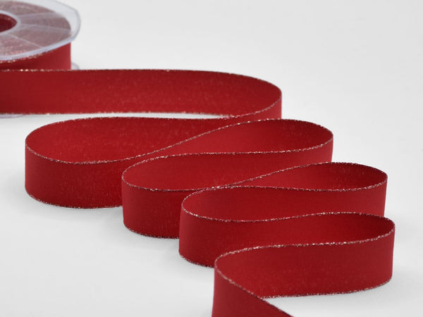 policotone bordi oro 25 mm rosso