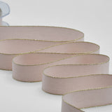 policotone bordi oro 25 mm rosa cipria