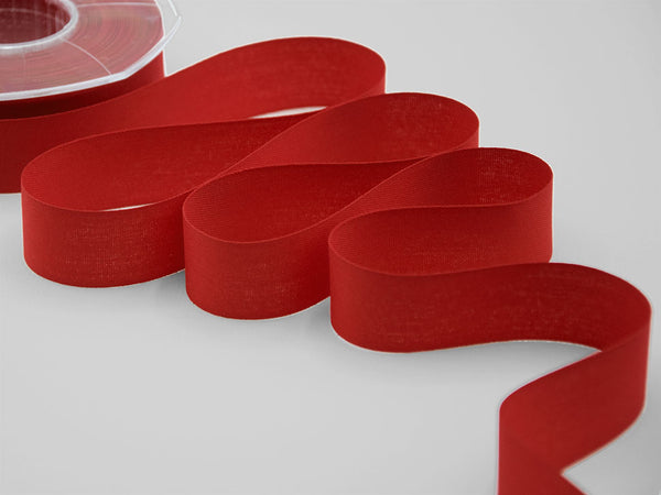 25 mm red cotton poly