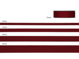 25 mm red cotton poly
