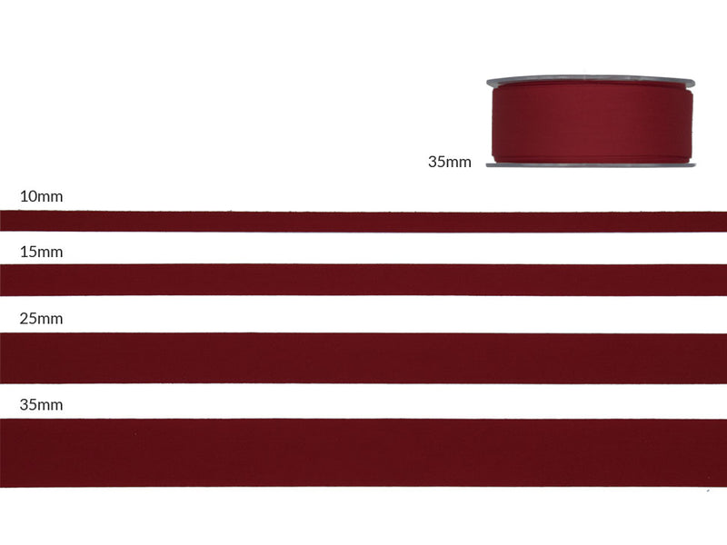 Poly cotton 35 mm red