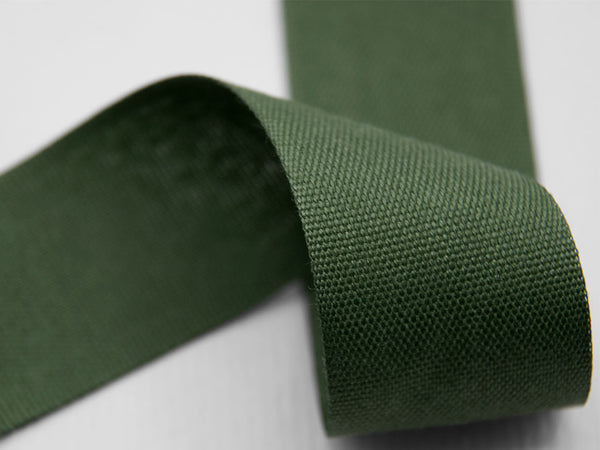 Poly coton 35 mm vert anglais