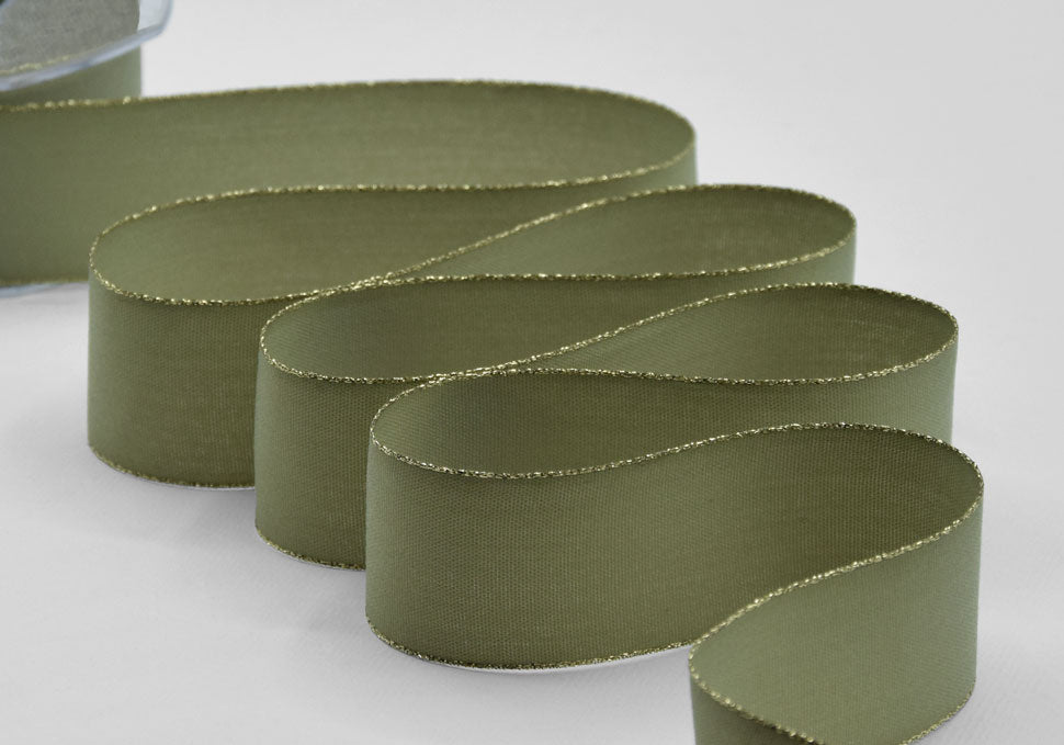 policotone bordi oro 40 mm verde salvia