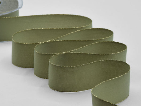 Polycotton Gold Edges 40 MM Sage