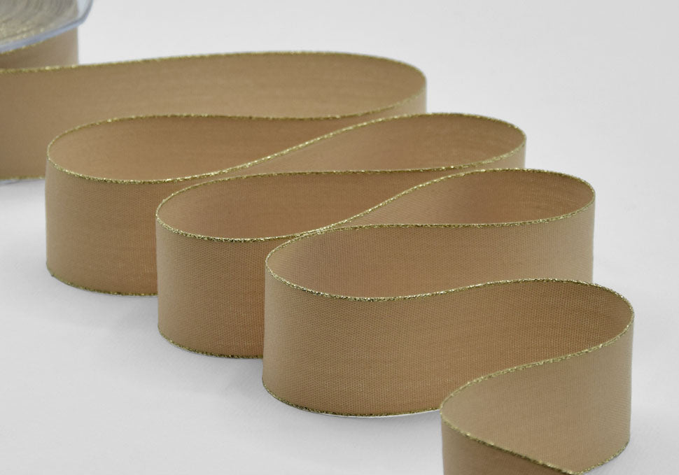 policotone bordi oro 40 mm beige