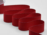 Polycoton Bords Or 40 MM Rouge
