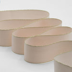 policotone bordi oro 40 mm rosa cipria