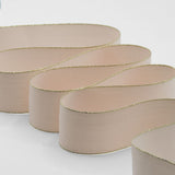 policotone bordi oro 40 mm rosa cipria