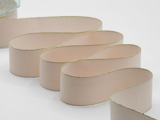 policotone bordi oro 40 mm rosa cipria