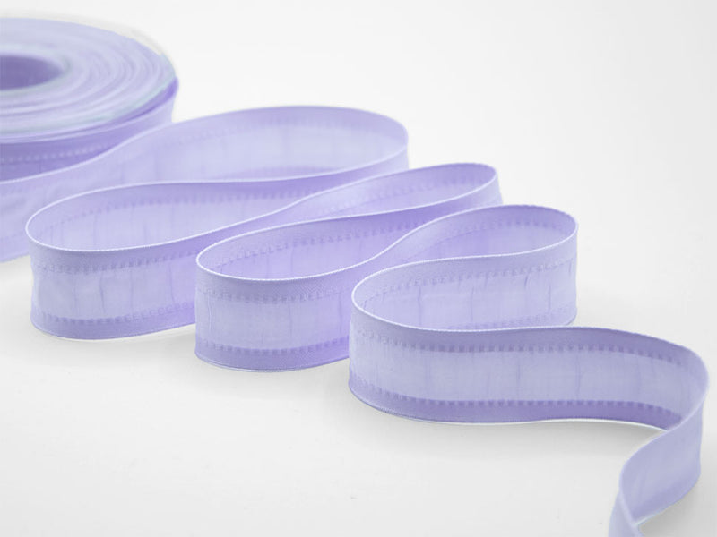 Silk reinforced edges 25 mm lilac