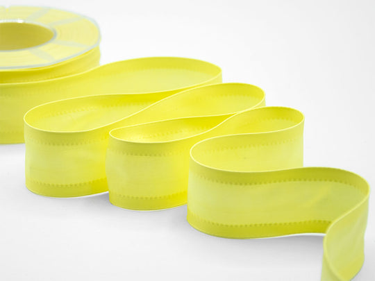Silk reinforced edges 38 mm yellow
