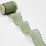 crepe effetto seta 25 mm verde salvia