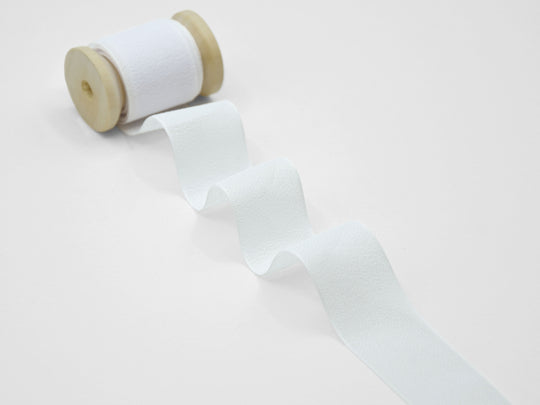 crepe effetto seta 25 mm bianco naturale