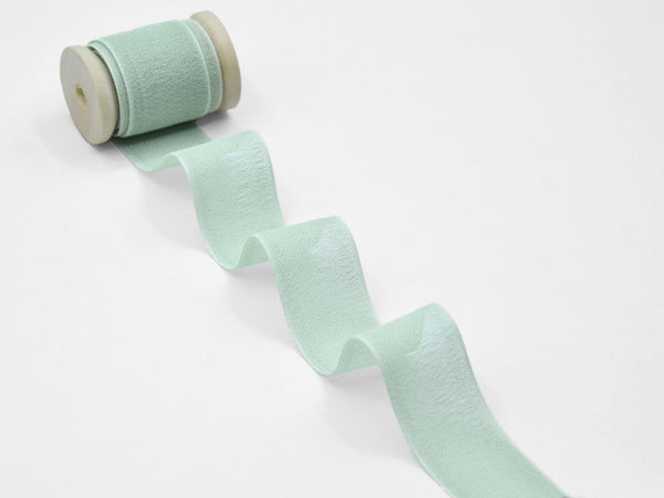 Crêpe Silk Effect Green Sea 25mm 