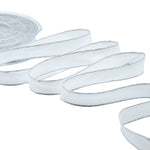 sablè bordi lurex 15 mm bianco naturale / argento