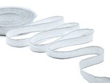 Sable Lurex edges with copper 15 mm natural white silver