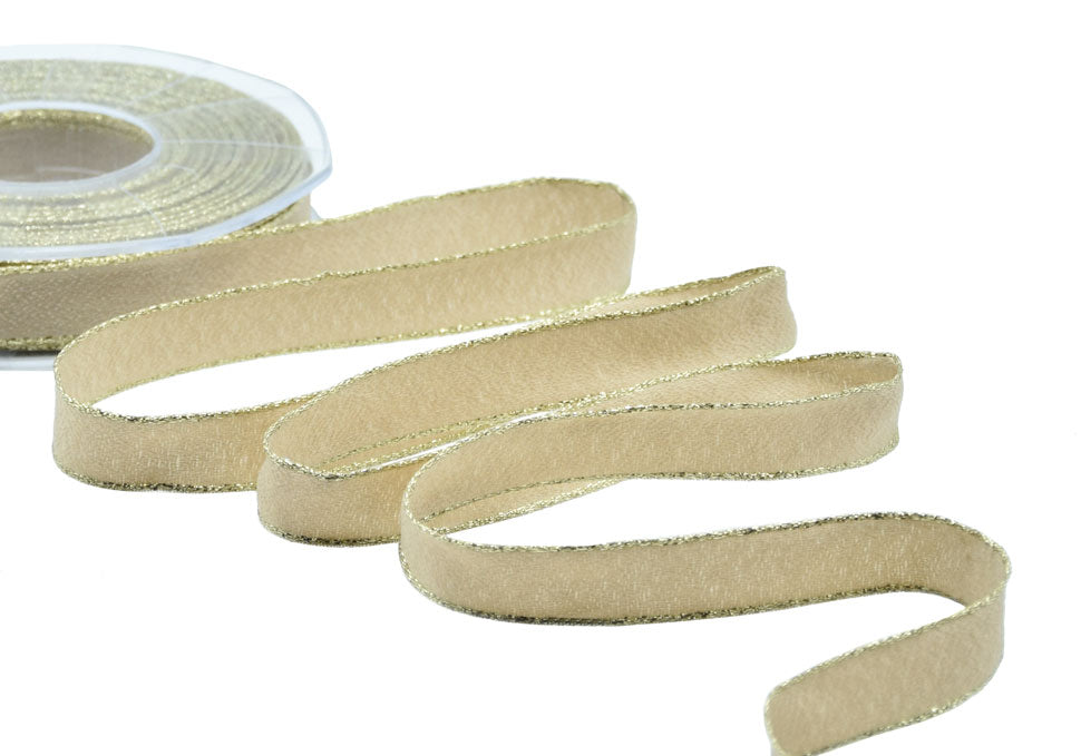 sablè bordi lurex 15 mm beige