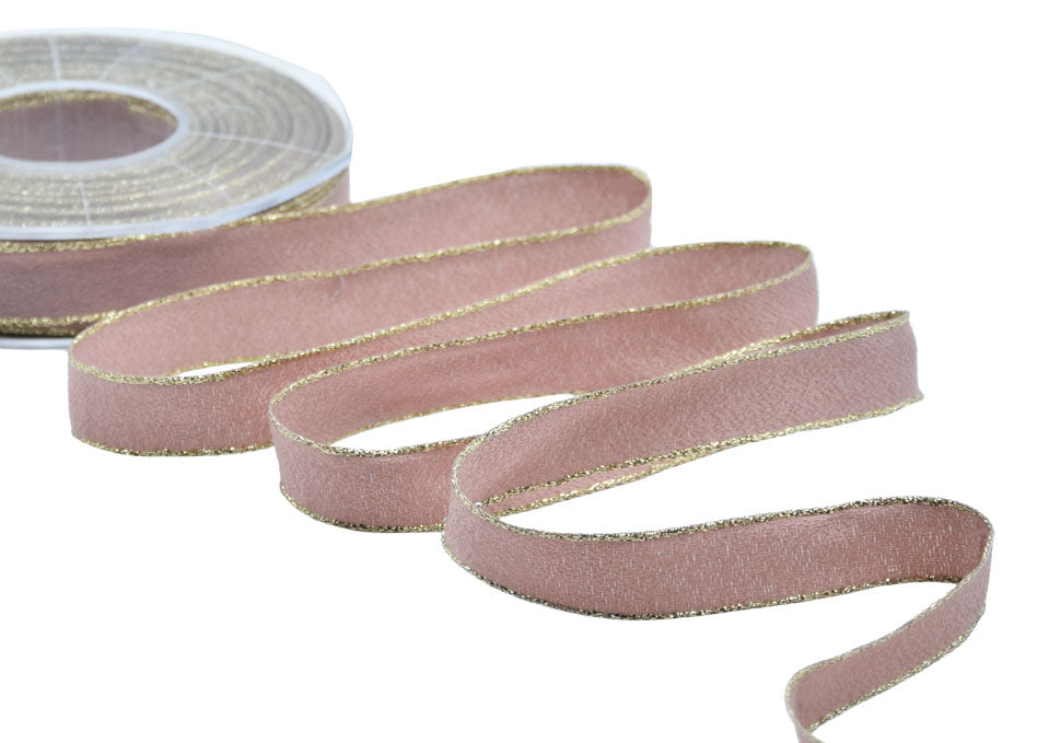 sablè bordi lurex 15 mm cipria scuro