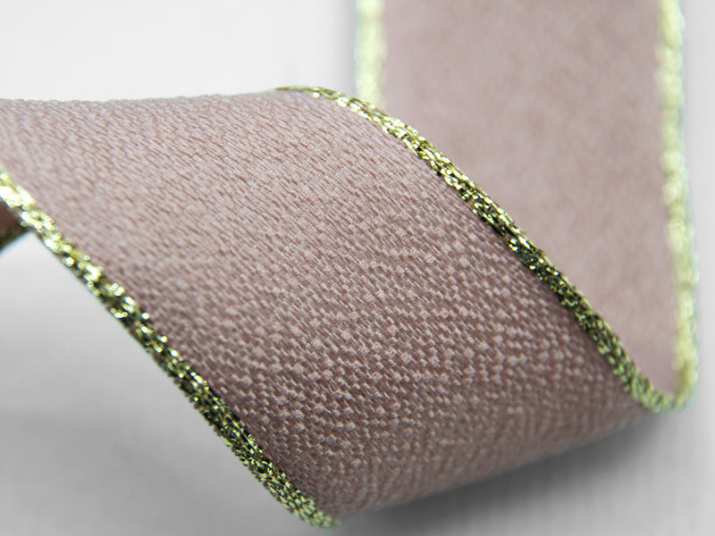 Sable Lurex edges with copper 15 mm dark powder