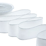 sablè bordi lurex 40 mm bianco naturale / argento