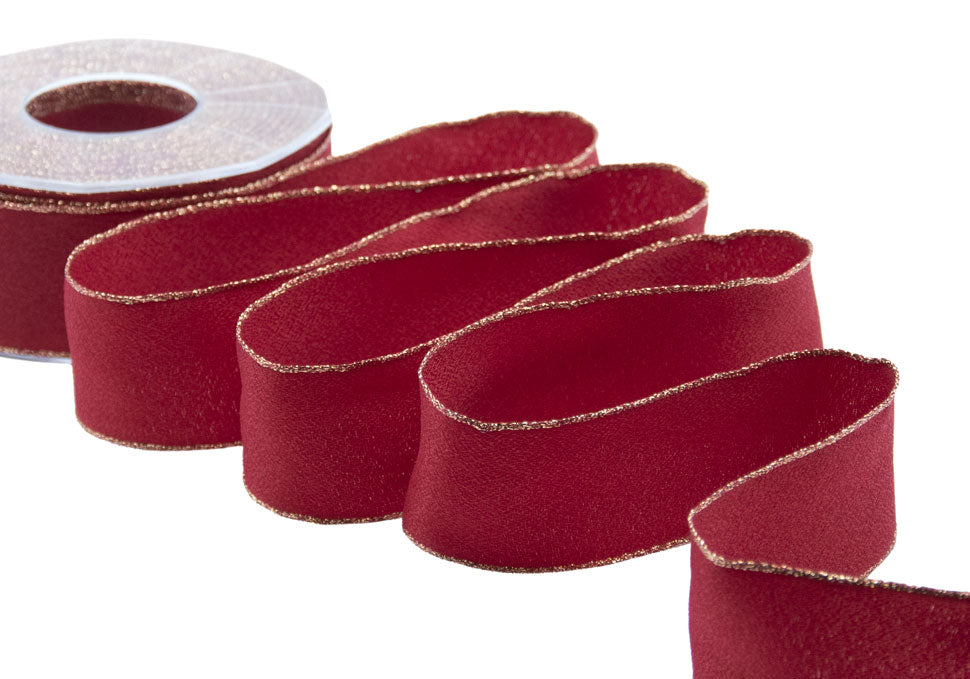 sablè bordi lurex 40 mm amaranto