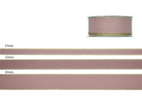 Sable Lurex edges with copper 40 mm powder pink