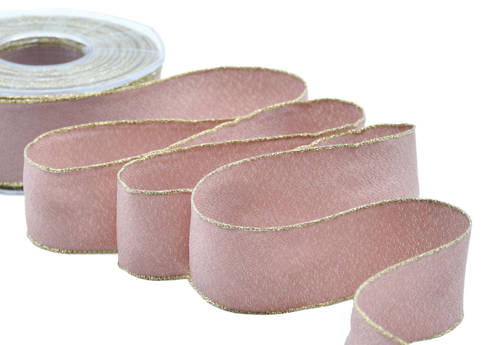 sablè bordi lurex 40 mm cipria scuro