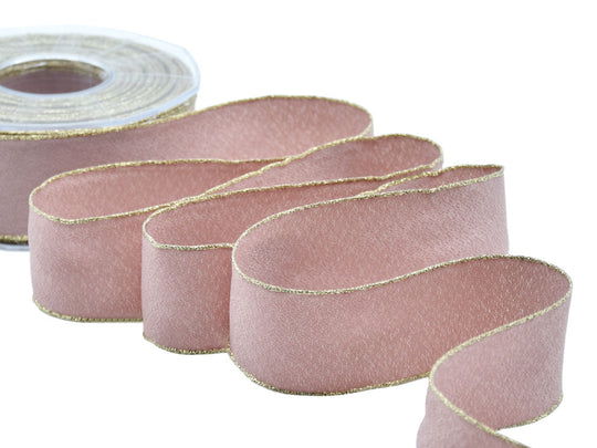 sablè bordi lurex 40 mm cipria scuro