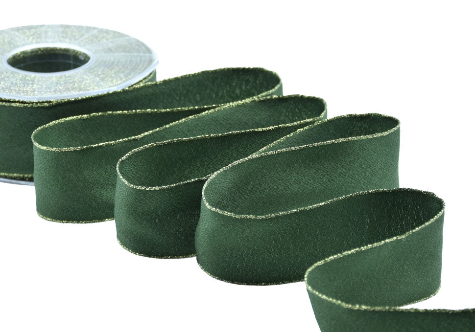 sablè bordi lurex 40 mm verde inglese