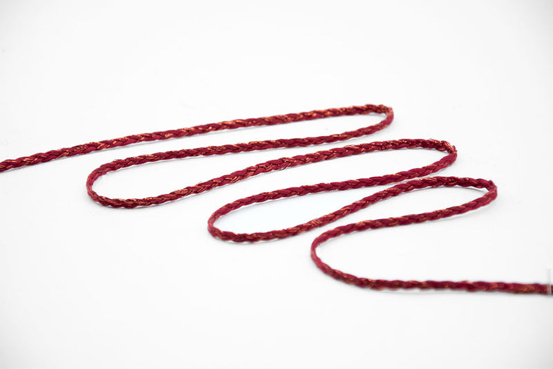 Treccia Cotone 4 mm Rosso