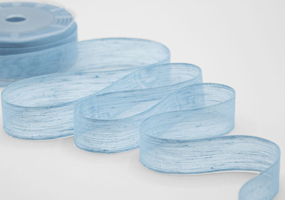 velo lino 24 mm blu chiaro