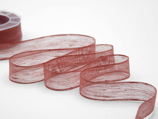 velo lino 24 mm rosso corallo