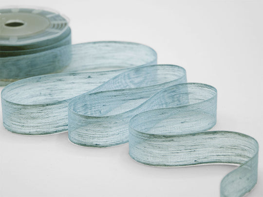 velo lino 24 mm blu polvere