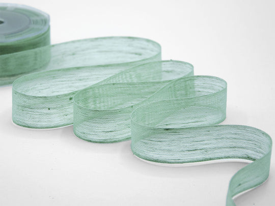velo lino 24 mm verde polvere